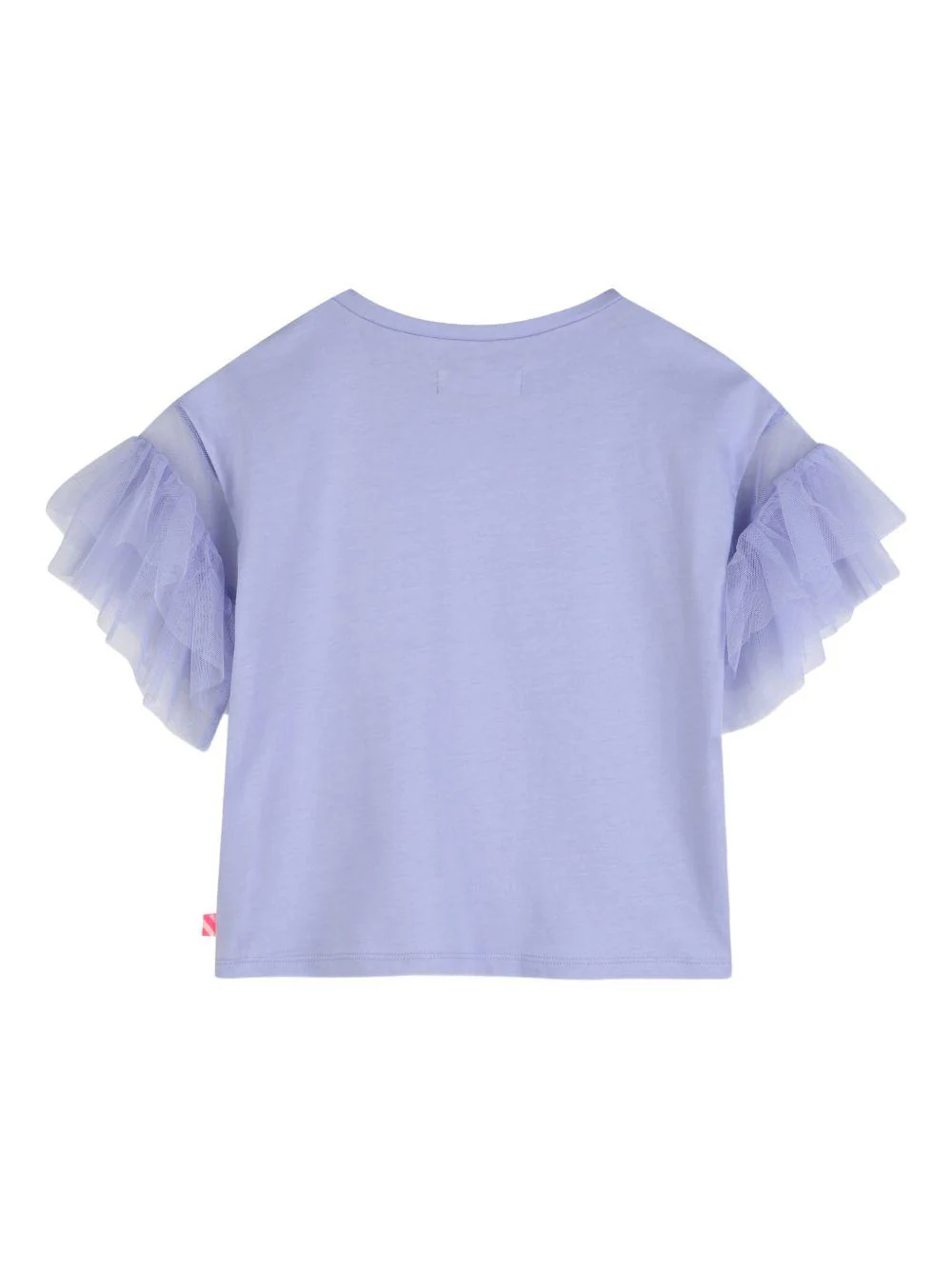 T-shirt per bambina Billieblush viola con ruches - Image 3