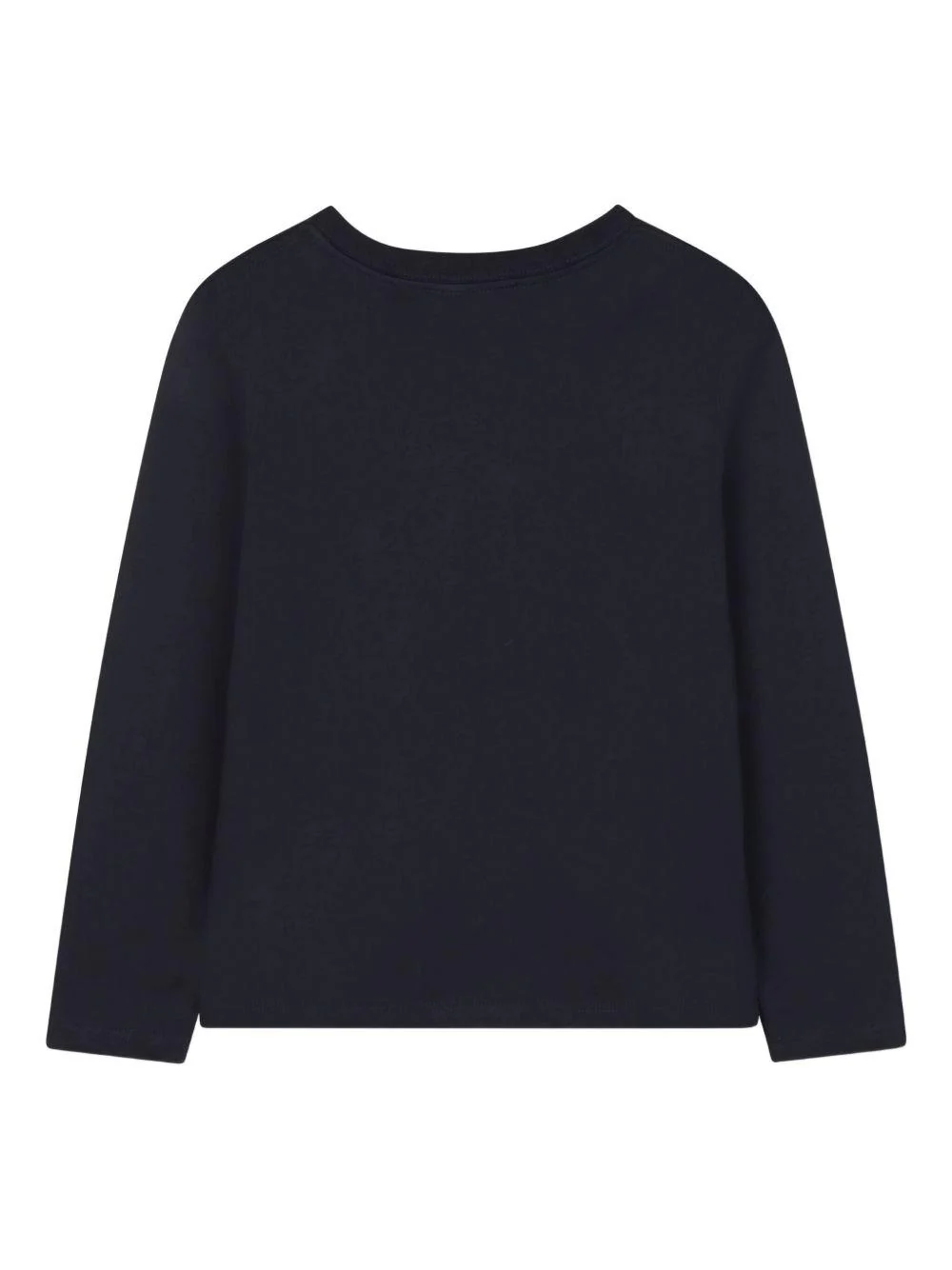 T-shirt per bambina Chloé Kids blu con stampa logo sul davanti - Image 2