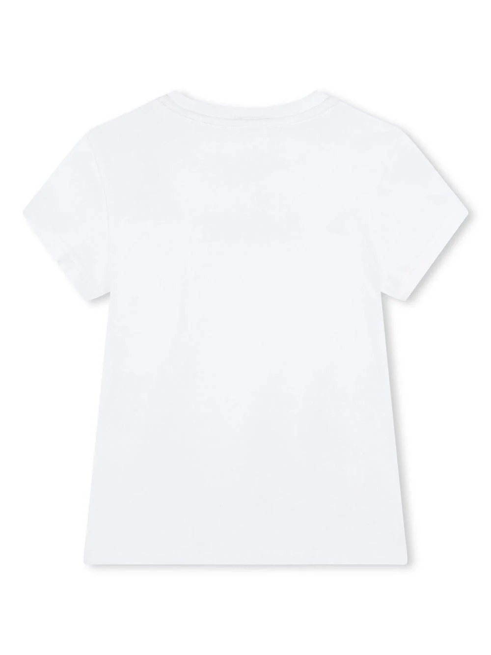 T-shirt per bambina Dkny Kids bianco con stampa con logo sul davanti - Image 2