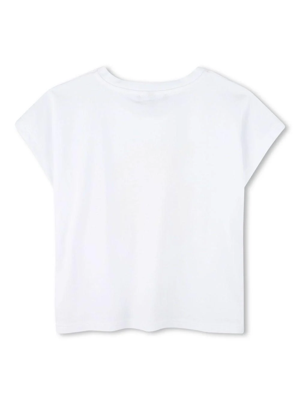 T-shirt per bambina Dkny Kids bianco con stampa con logo sul davanti - Image 2