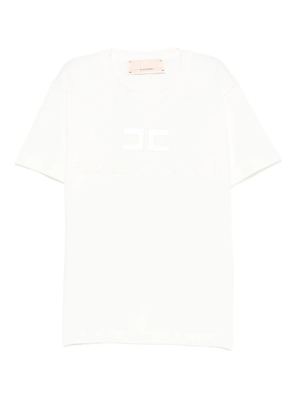 T-shirt per bambina Elisabetta Franchi La Mia Bambina avorio con logo