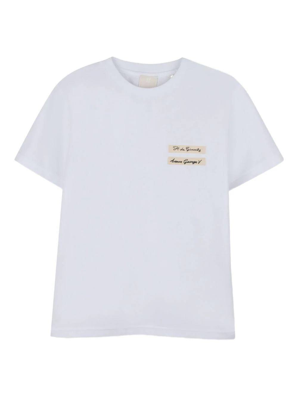 T-shirt per bambina Givenchy Kids bianca con logo sul davanti