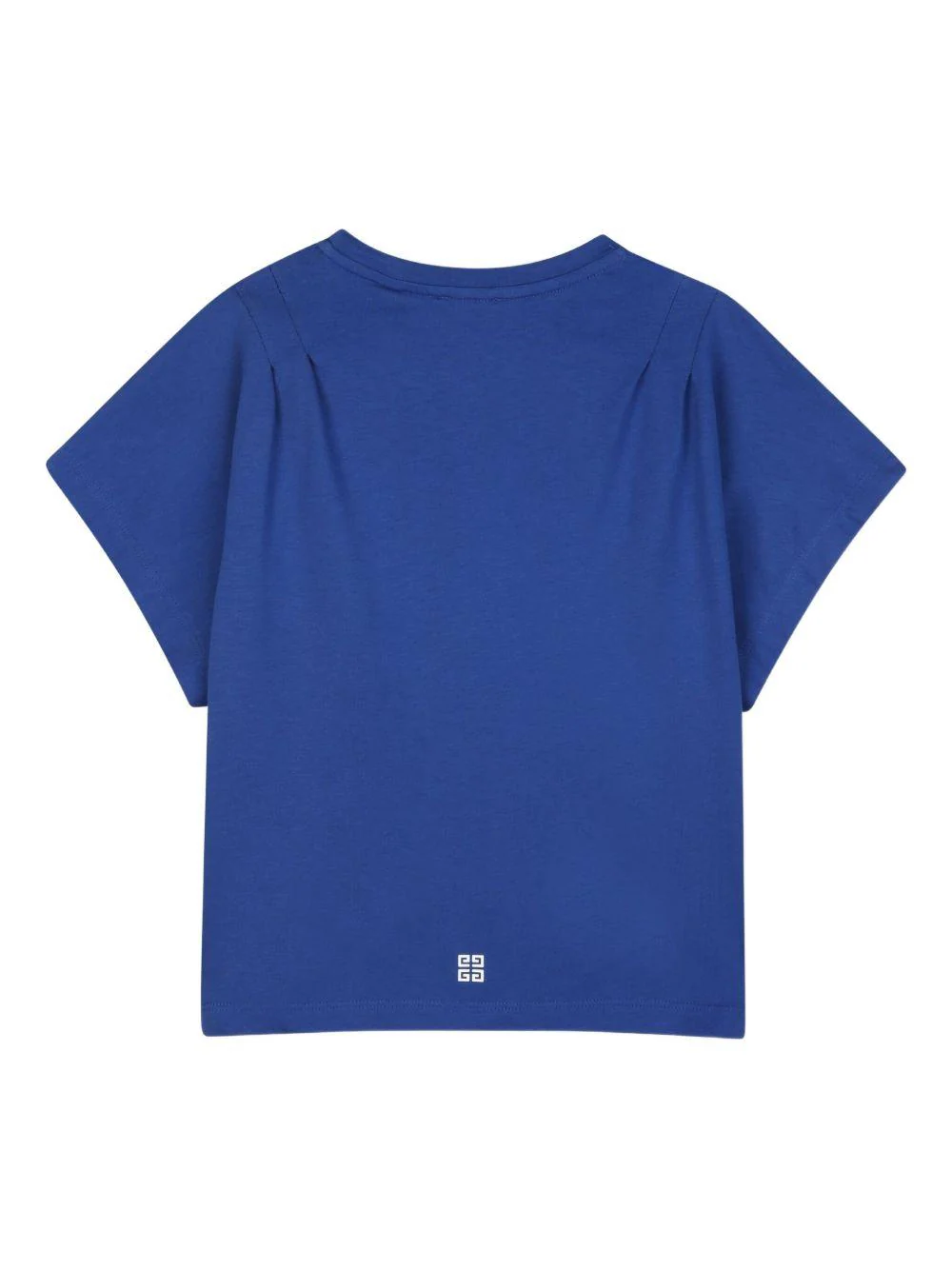 T-shirt per bambina Givenchy Kids blu con logo sul davanti - Image 2