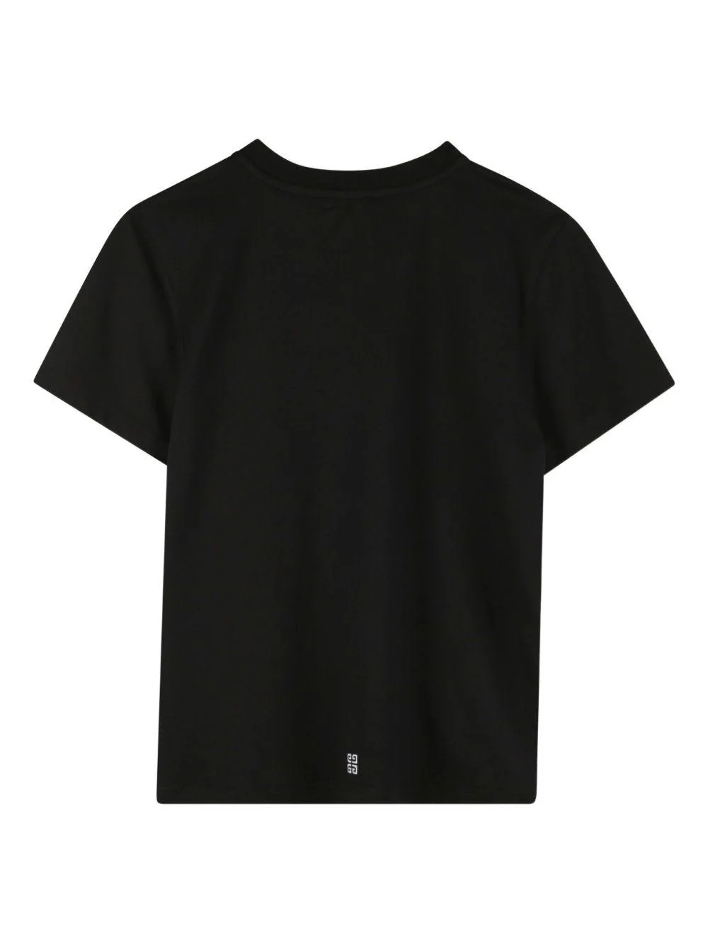 T-shirt per bambina Givenchy Kids nera con logo sul davanti - Image 2