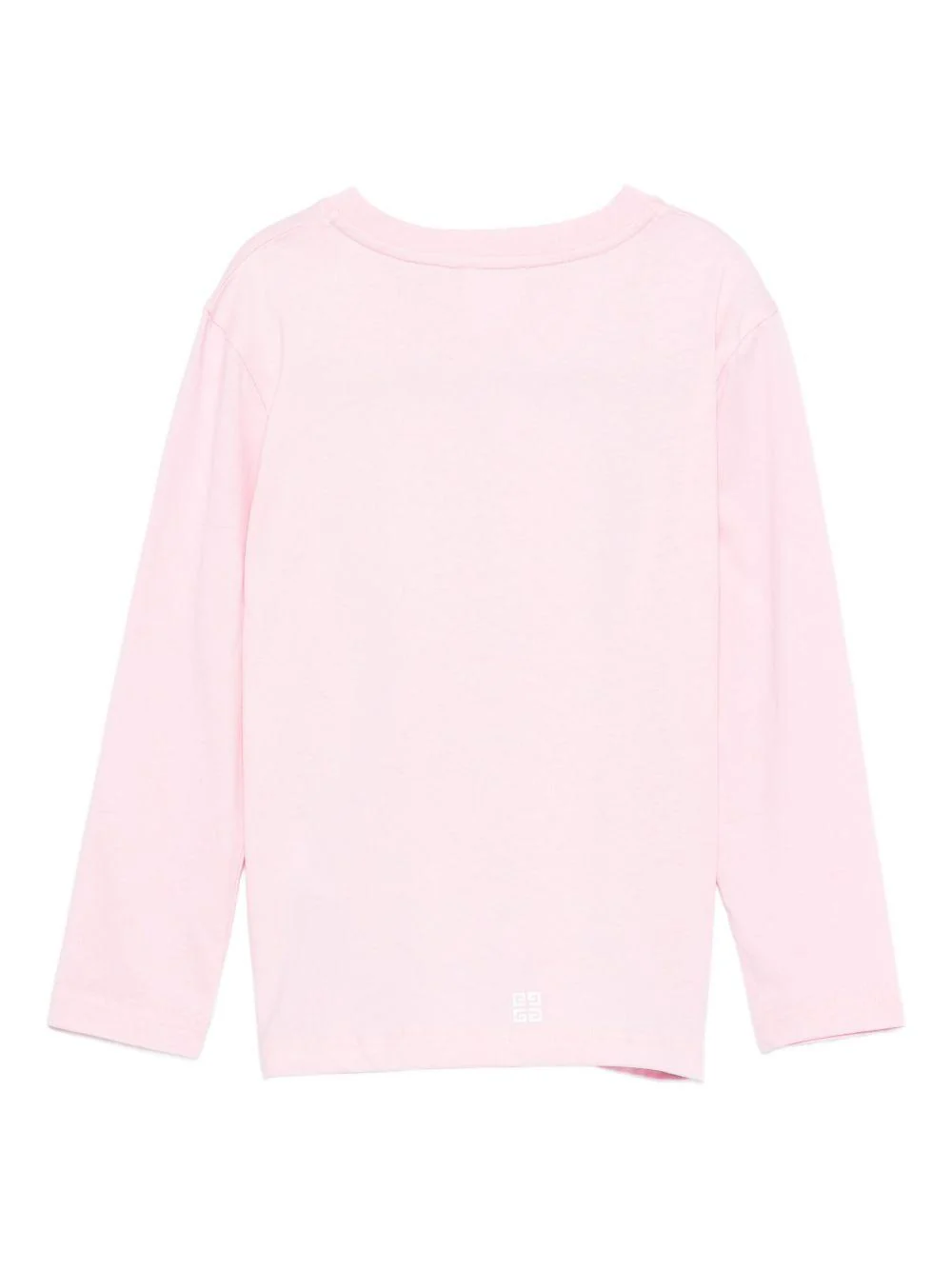 T-shirt per bambina Givenchy Kids rosa con logo sul davanti - Image 3