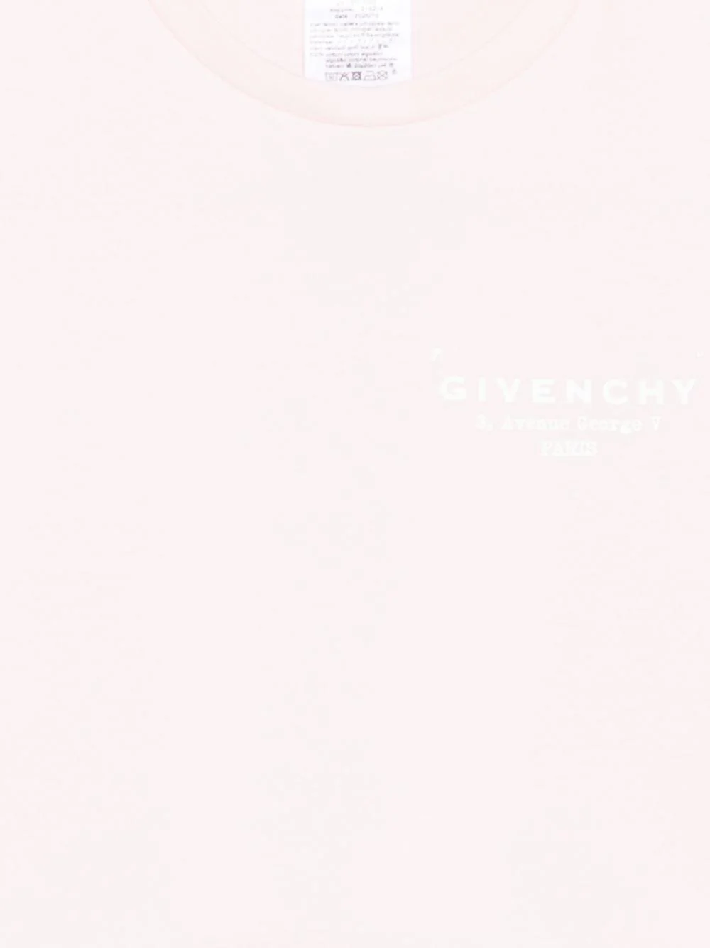 T-shirt per bambina Givenchy Kids rosa con logo sul davanti - Image 3