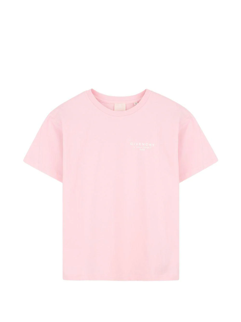 T-shirt per bambina Givenchy Kids rosa girocollo in cotone