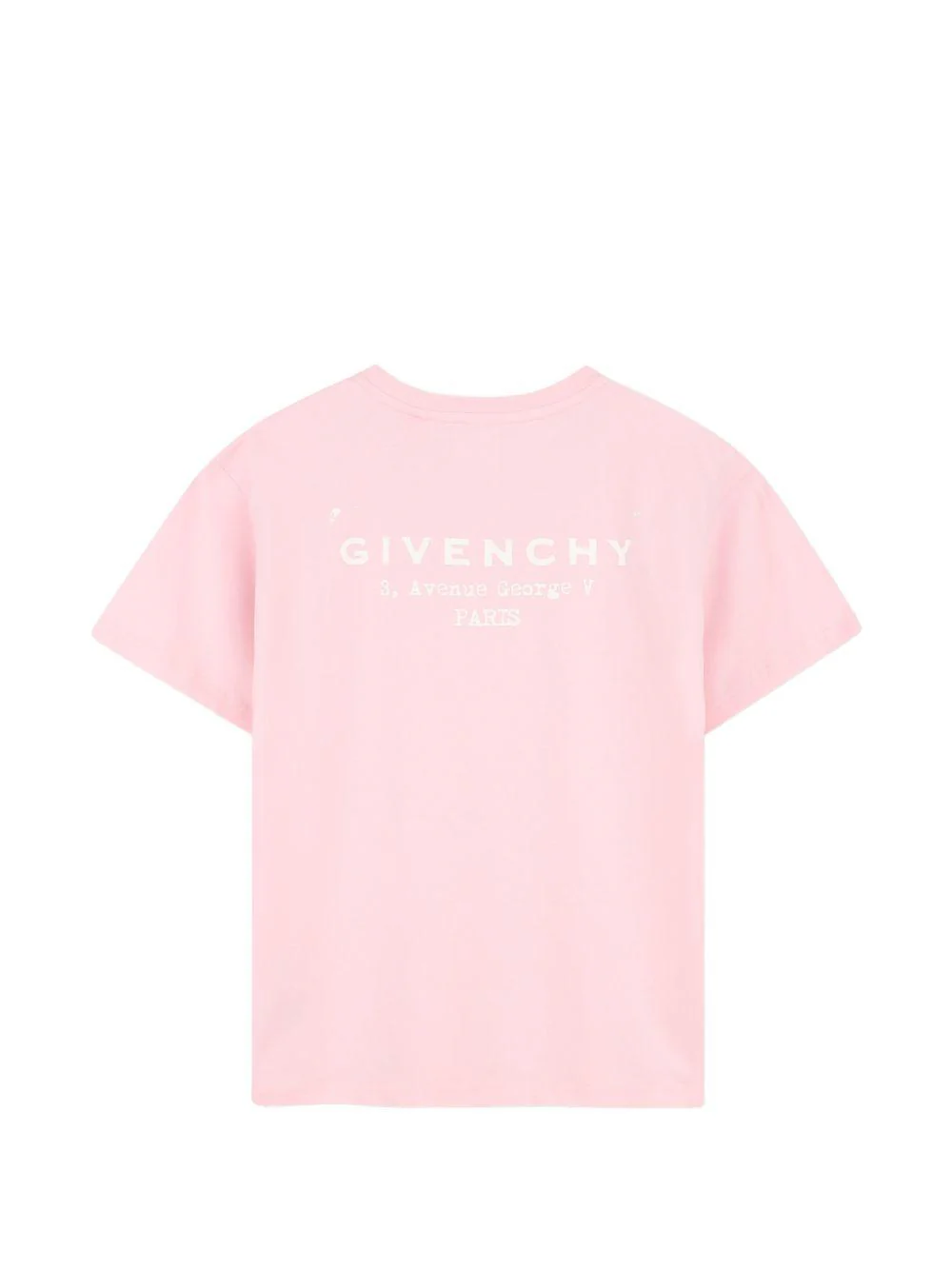 T-shirt per bambina Givenchy Kids rosa girocollo in cotone - Image 2