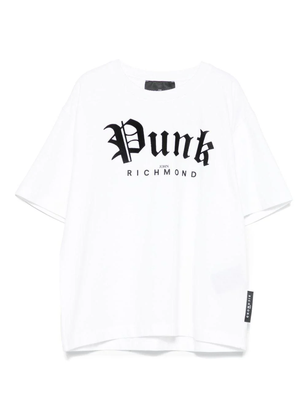 T-shirt per bambina John Richmond Junior bianco con stampa grafica