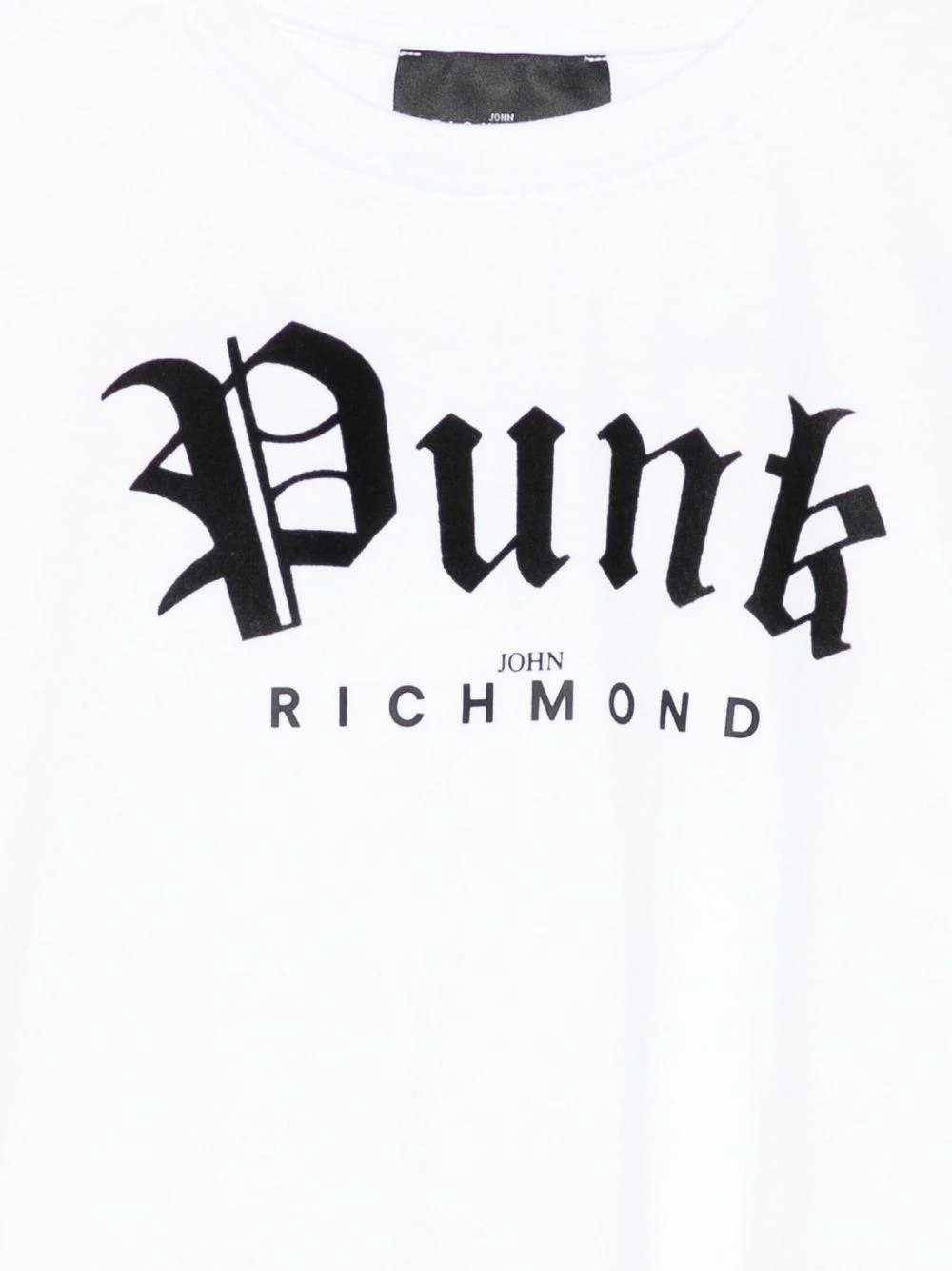 T-shirt per bambina John Richmond Junior bianco con stampa grafica - Image 3