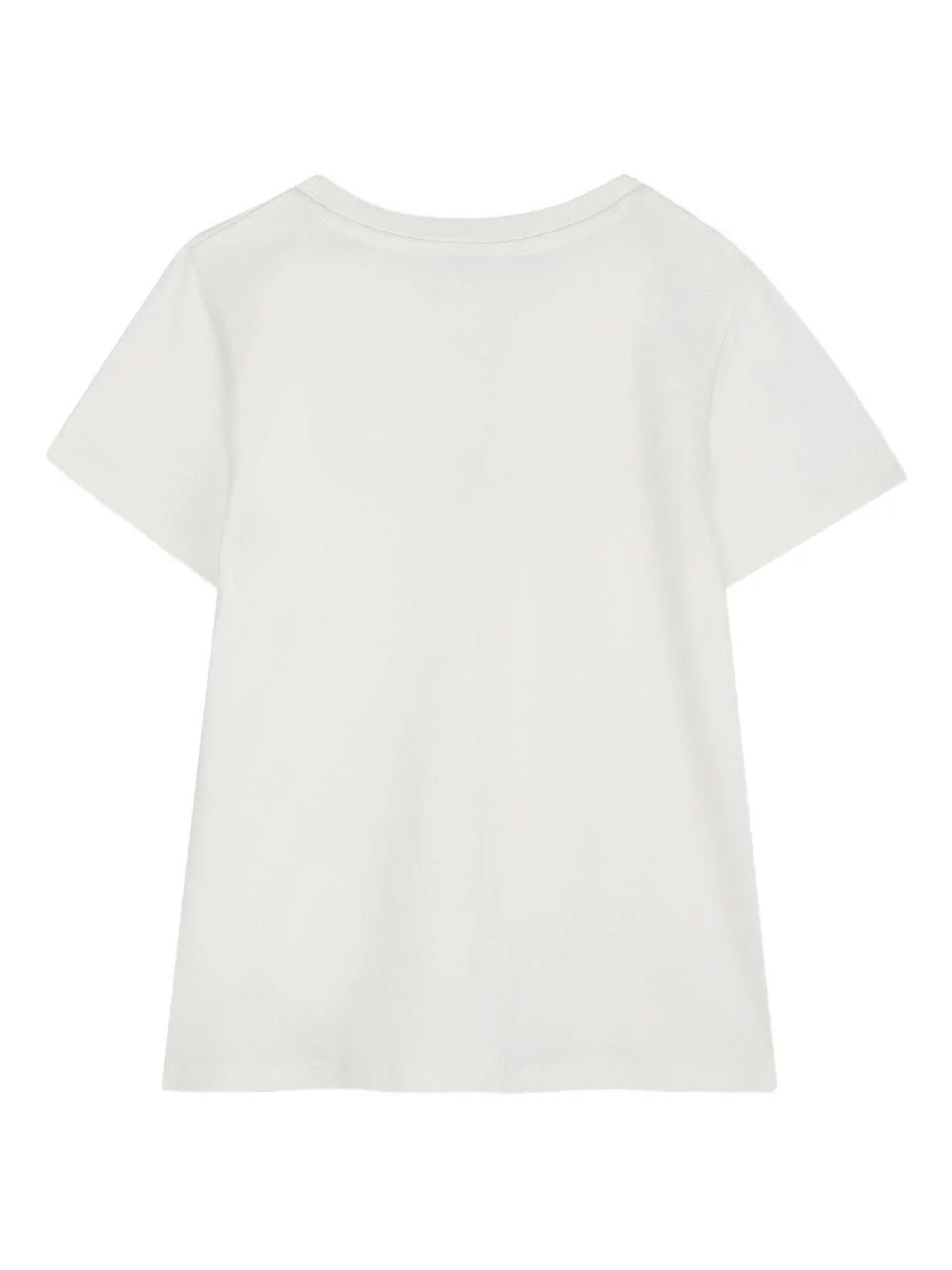 T-shirt per bambina Michael Kors Kids bianco con logo dorato - Image 2
