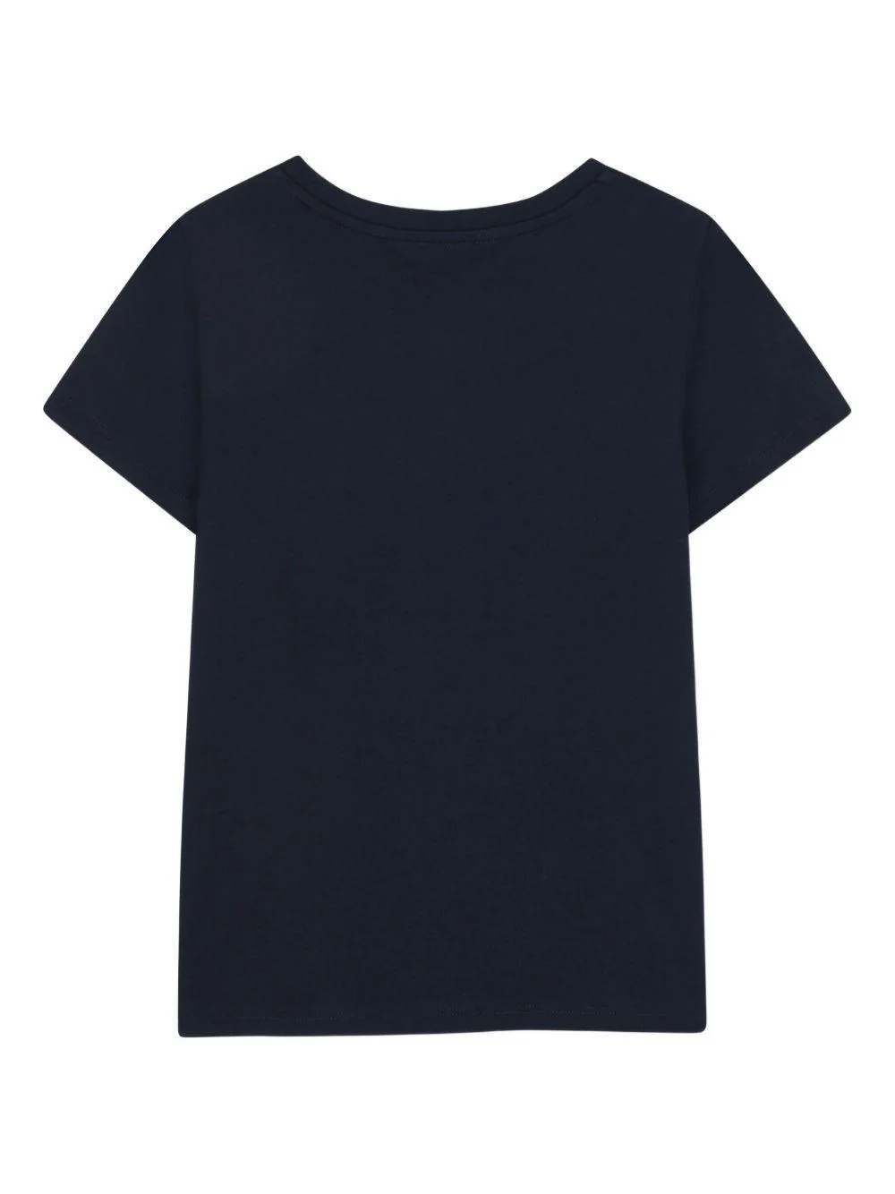 T-shirt per bambina Michael Kors Kids blu con logo dorato - Image 3