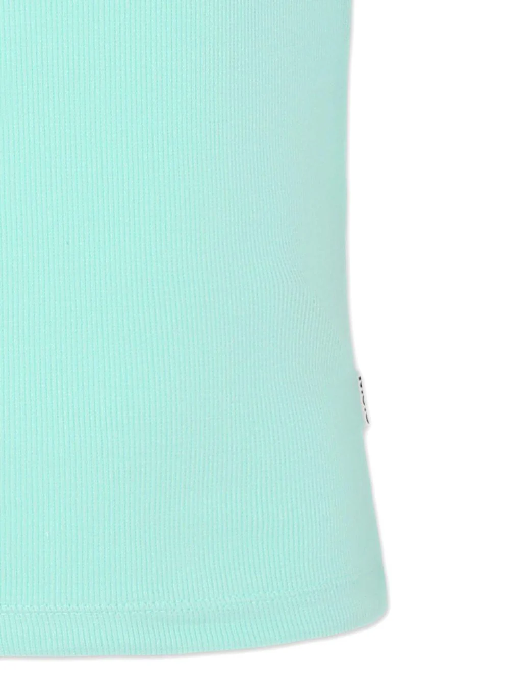T-shirt per bambina Molo verde acquamarina a coste - Image 3