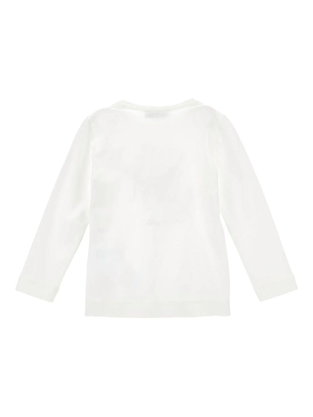 T-shirt per bambina Monnalisa bianca con illustrazione Teddy Bear - Image 2