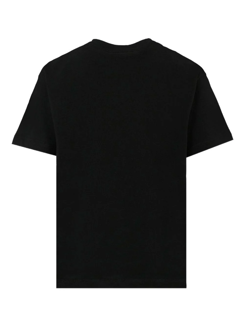 T-shirt per bambina MSGM Kids nera con strass - Image 2
