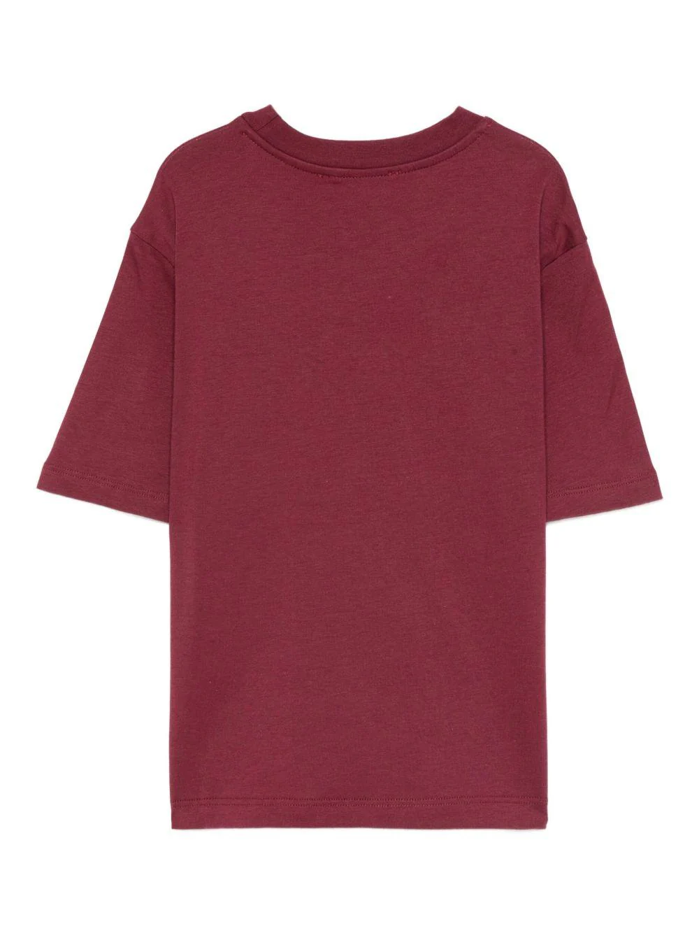T-shirt per bambina MSGM Kids rossa con logo sul davanti - Image 3
