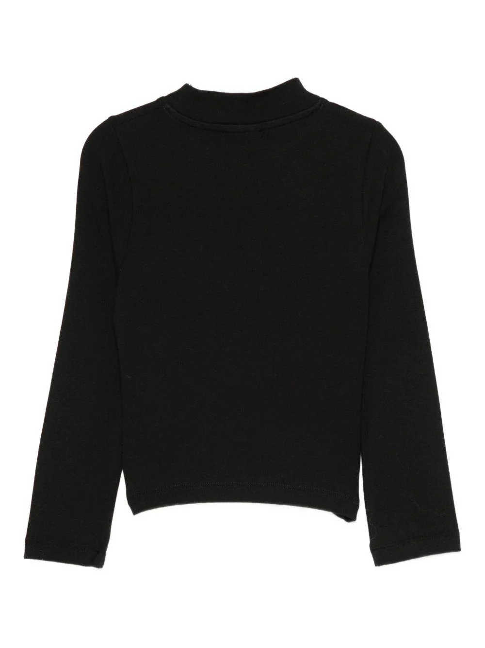 T-shirt per bambina Off-White Kids nera con collo a lupetto - Image 2