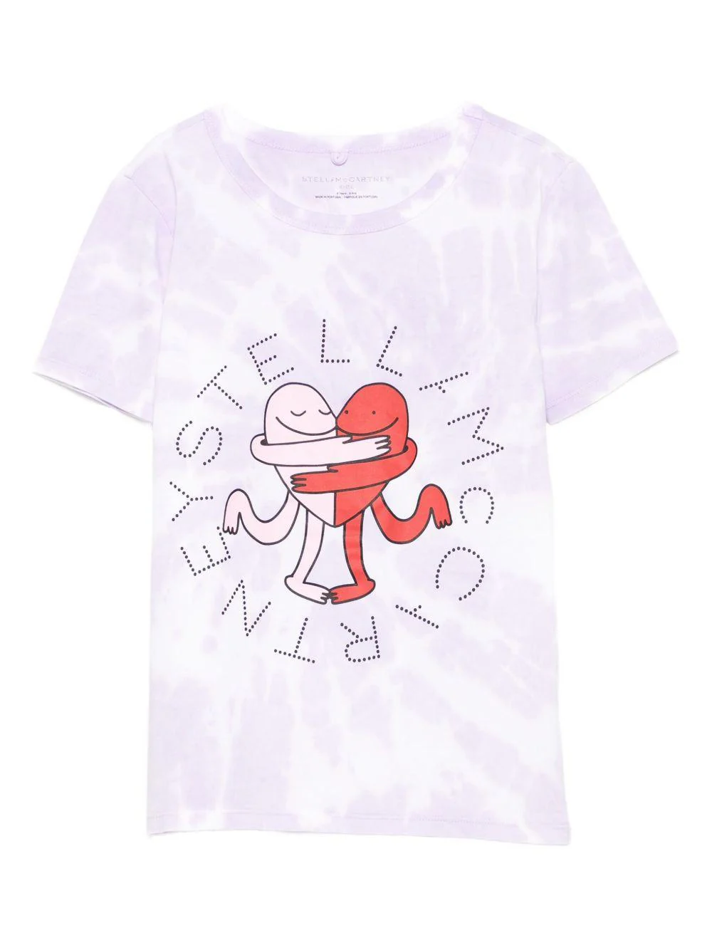 T-shirt per bambina Stella McCartney Kids viola con motivo tie-dye