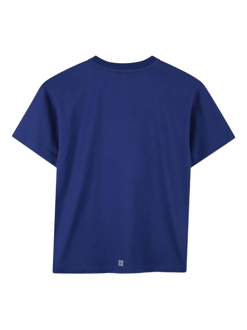 T-shirt per bambini Givenchy Kids blu con stampa logo bianco a lettere - Image 2