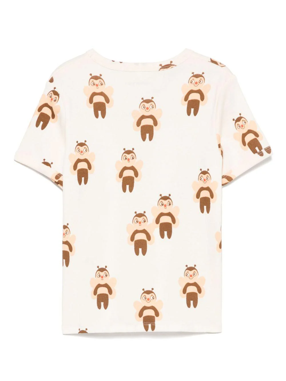 T-shirt per bambini Mini Rodini beige con stampa grafica - Image 3