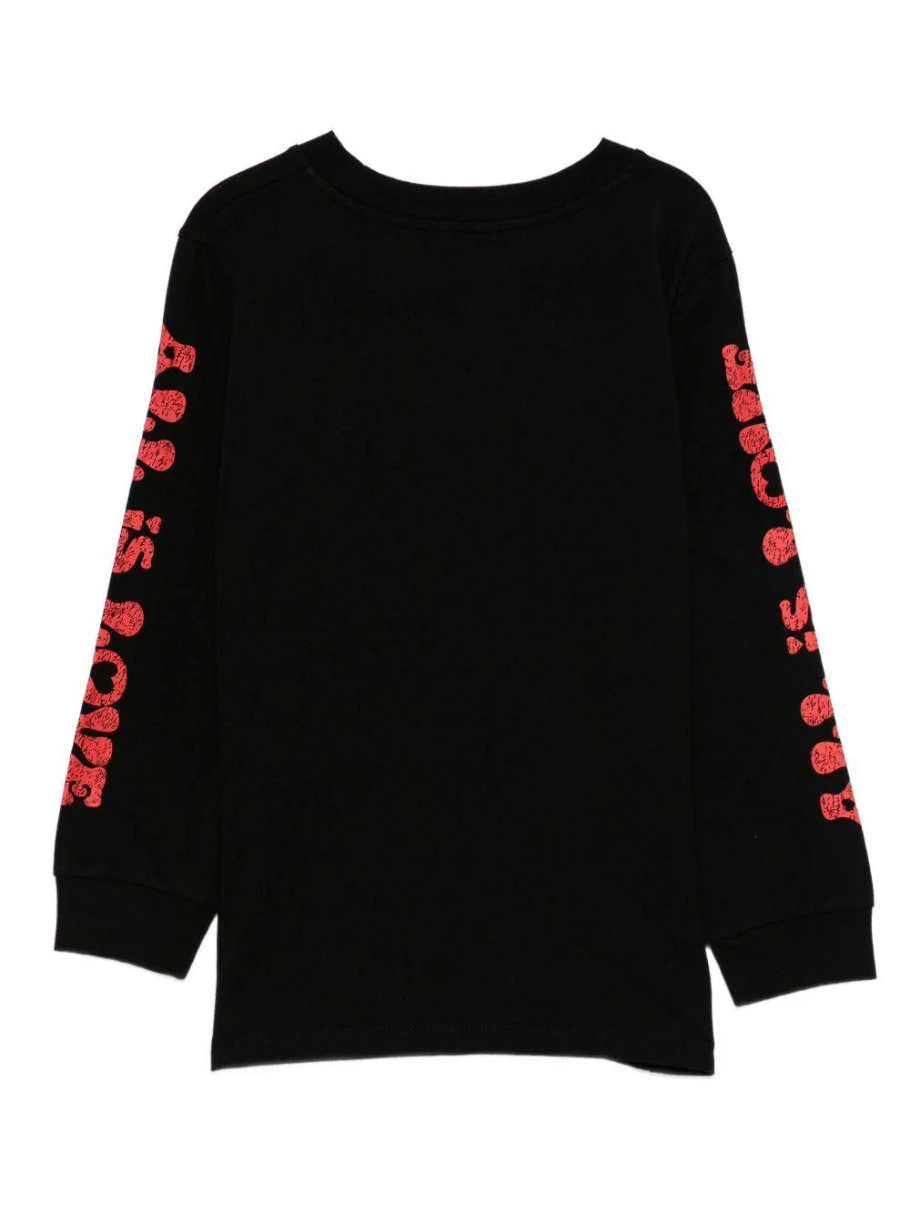 T-shirt per bambini Stella McCartney nera con stampa grafica frontale - Image 3