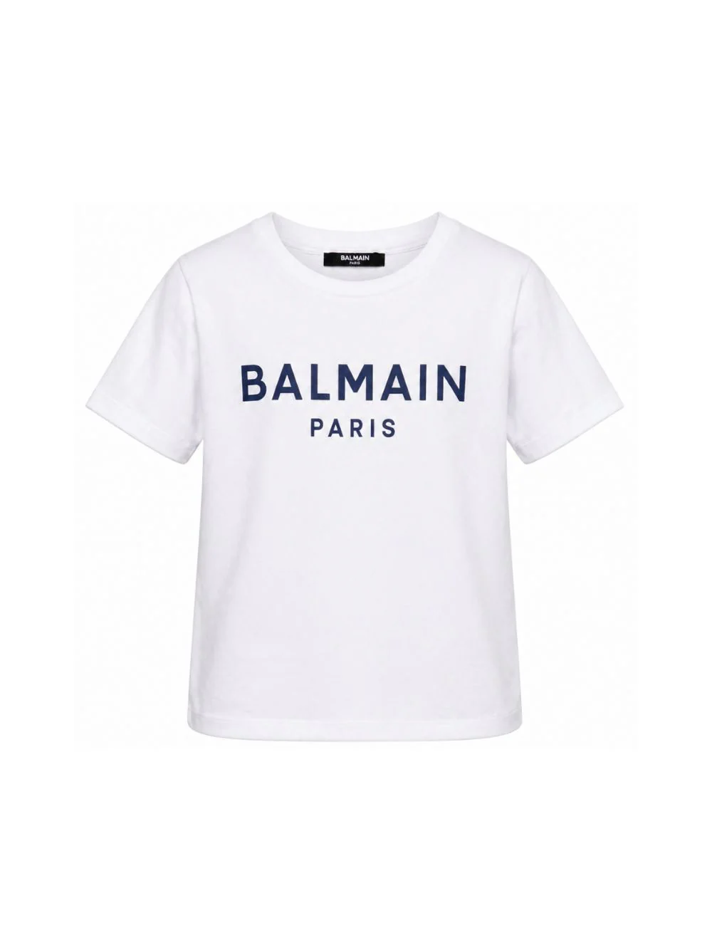 T-shirt per bambino Balmain Kids bianca con logo sul davanti - Image 4