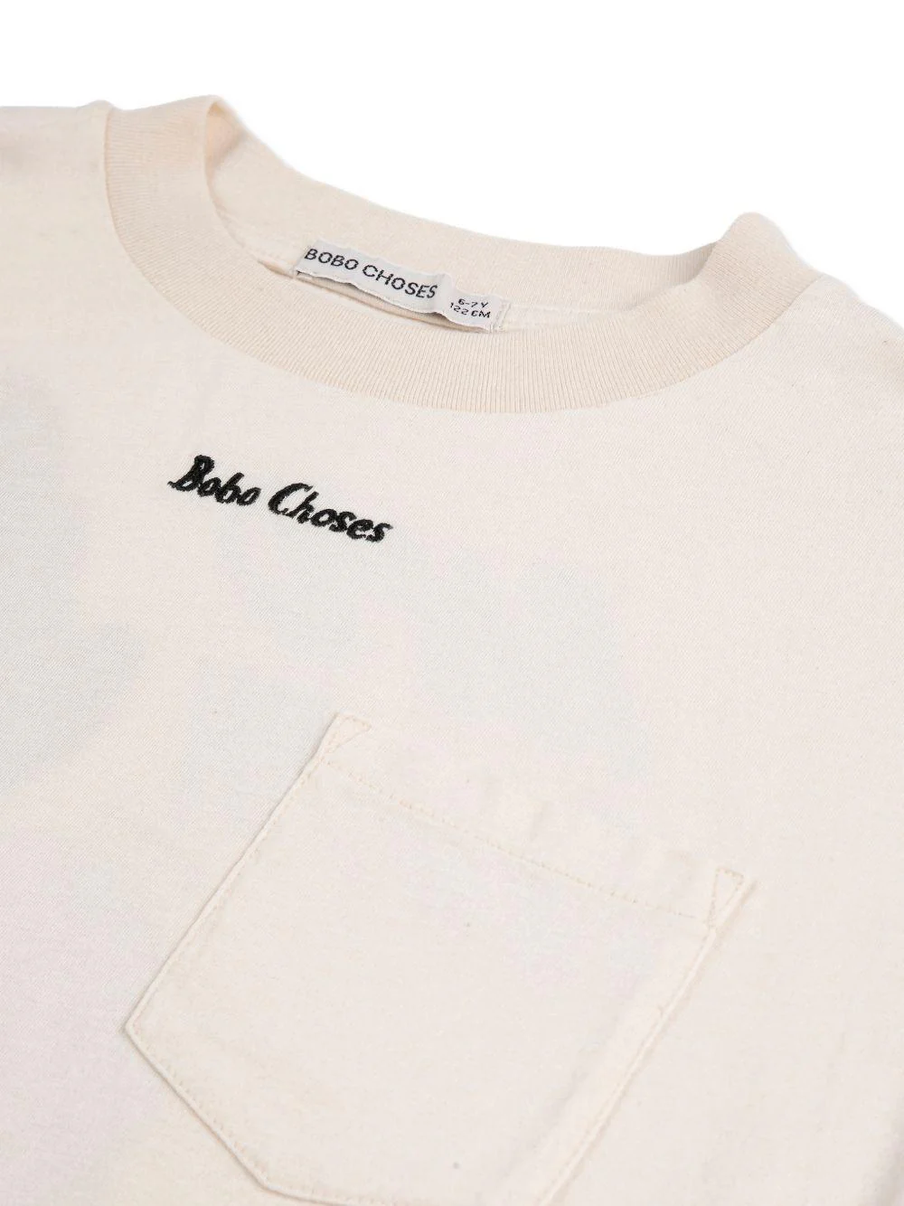 T-shirt per bambino Bobo Choses beige con stampa grafica "Rapid Radish" - Image 2