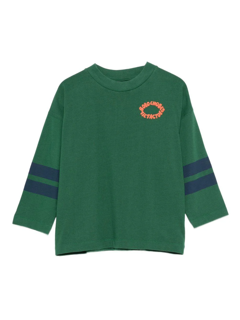 T-shirt per bambino Bobo Choses verde con stampa del logo