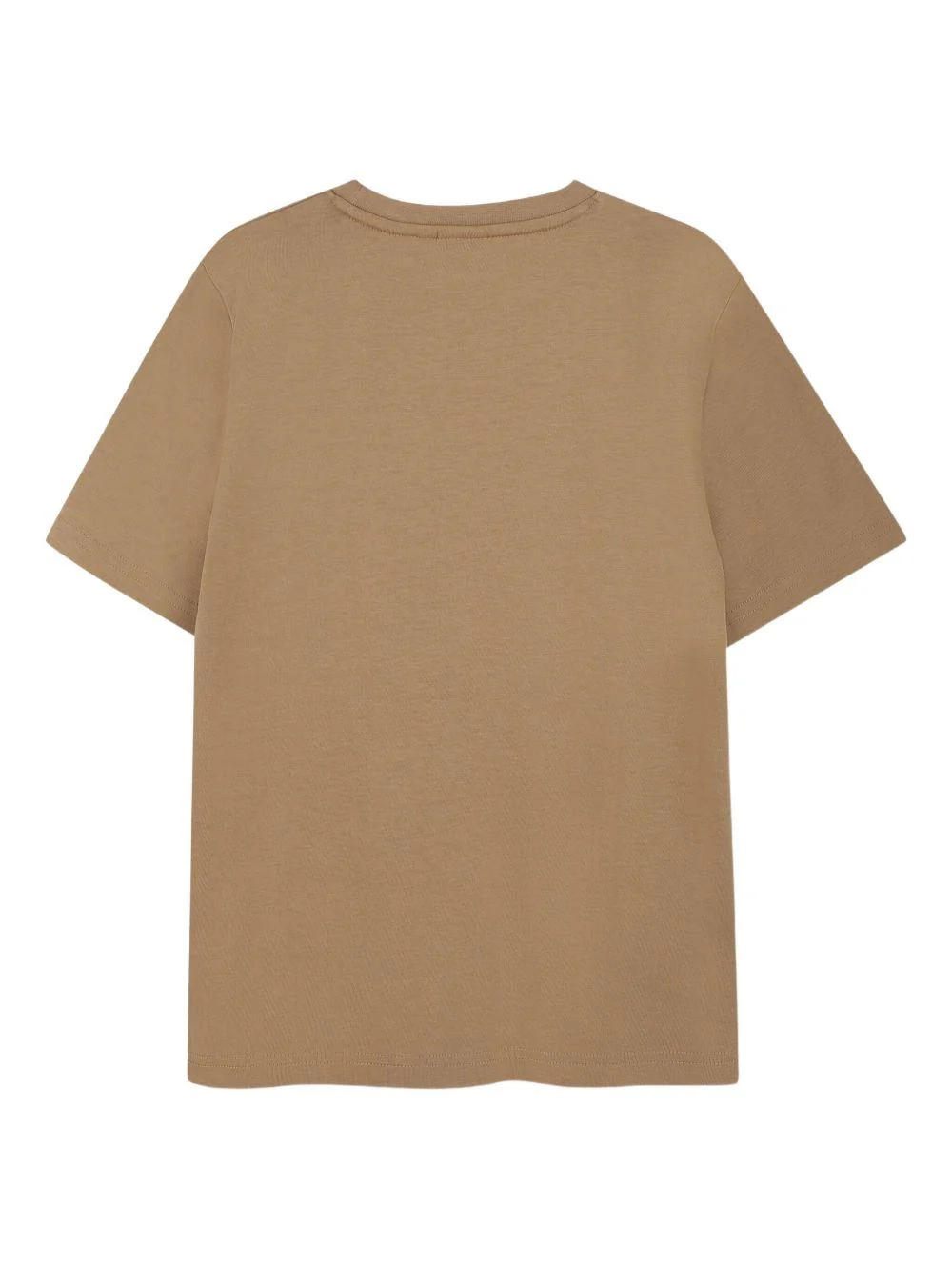 T-shirt per bambino BOSS Kids marrone con stampa logo - Image 2