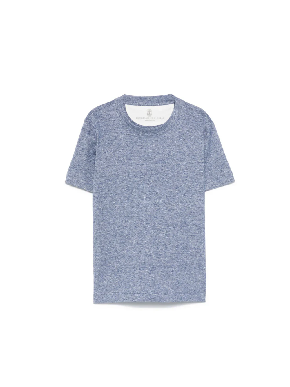 T-shirt per bambino Brunello Cucinelli Kids blu mélange
