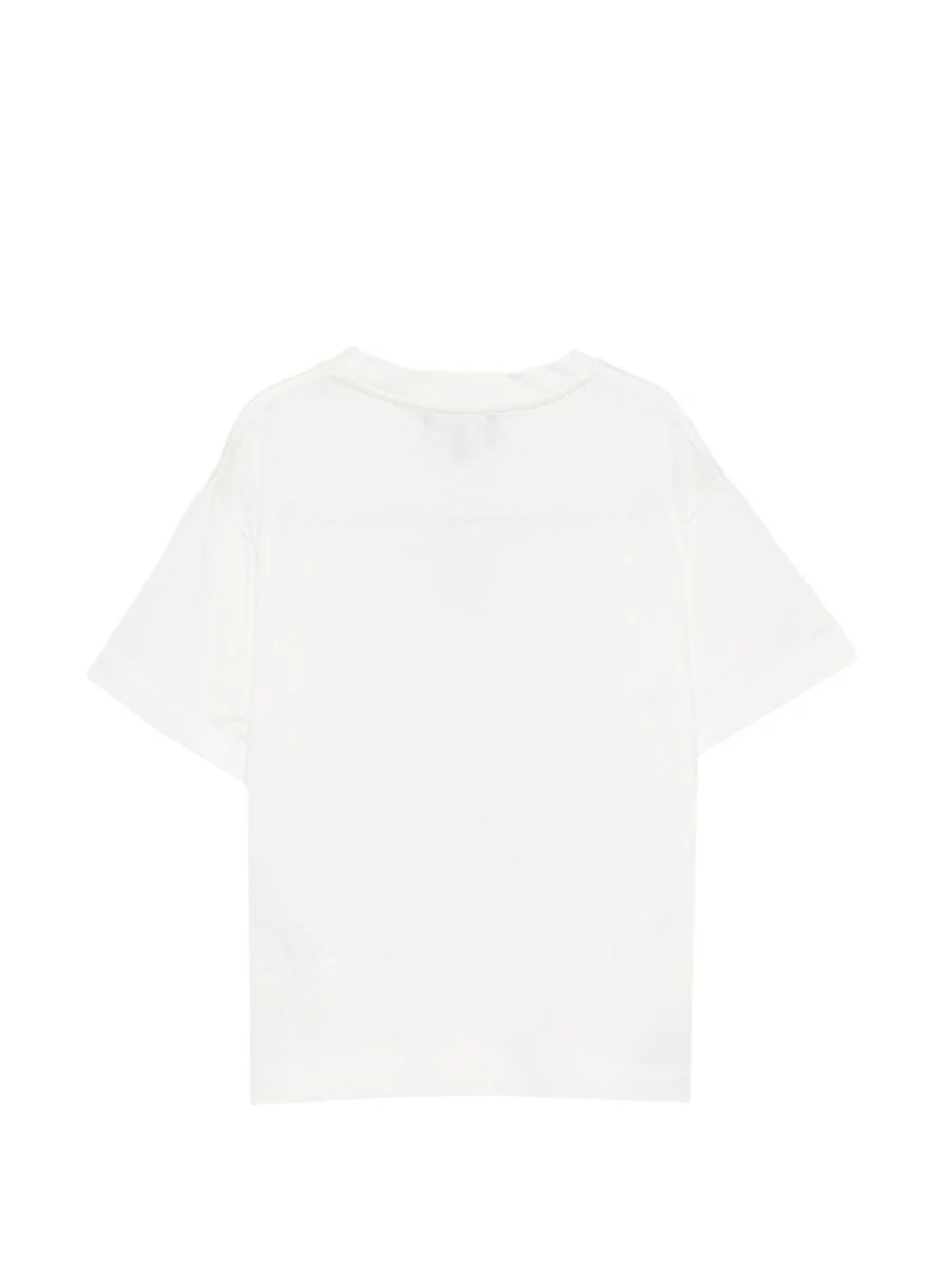 T-shirt per bambino Emporio Armani Kids bianca con patch logo - Image 2