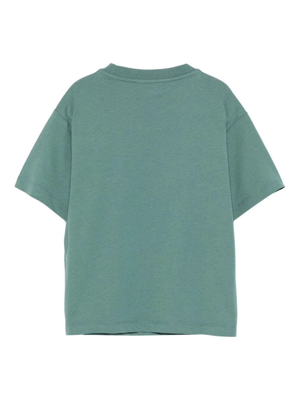 T-shirt per bambino Emporio Armani Kids verde con logo in rilievo - Image 3