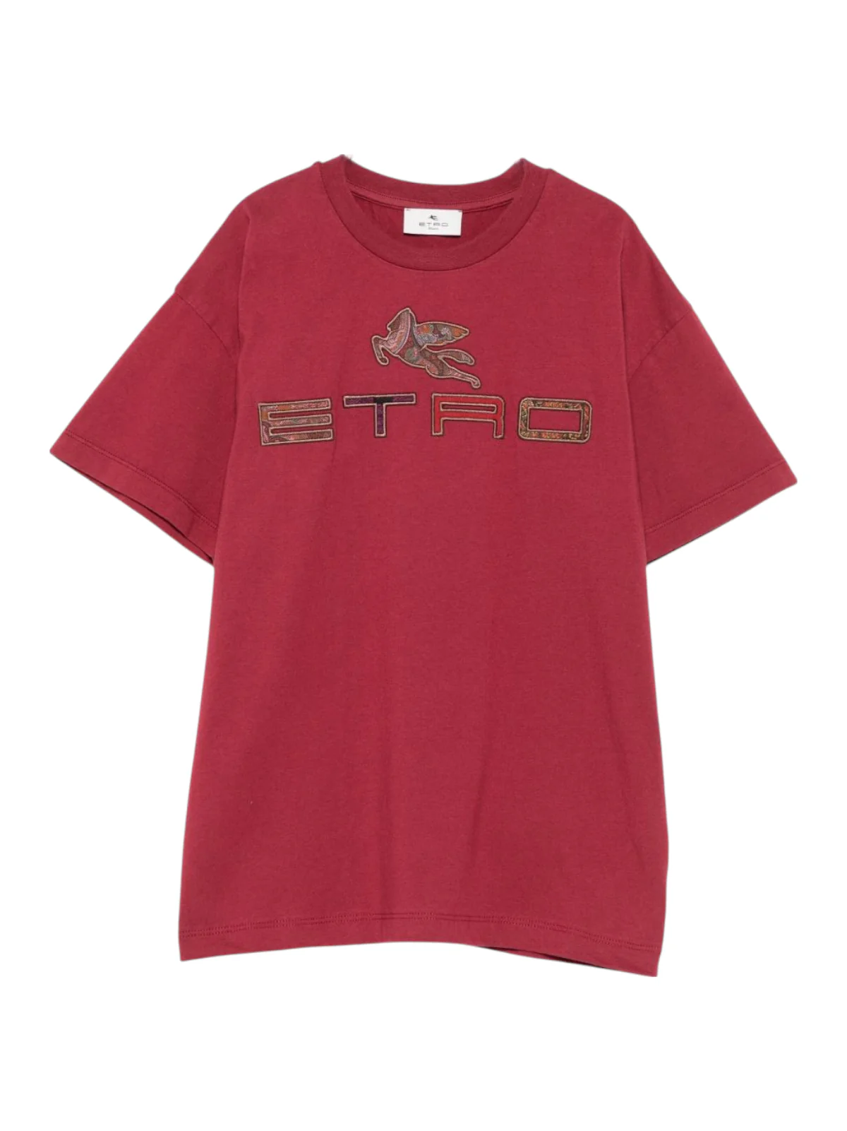 T-shirt per bambino ETRO KIDS rossa con logo sul davanti