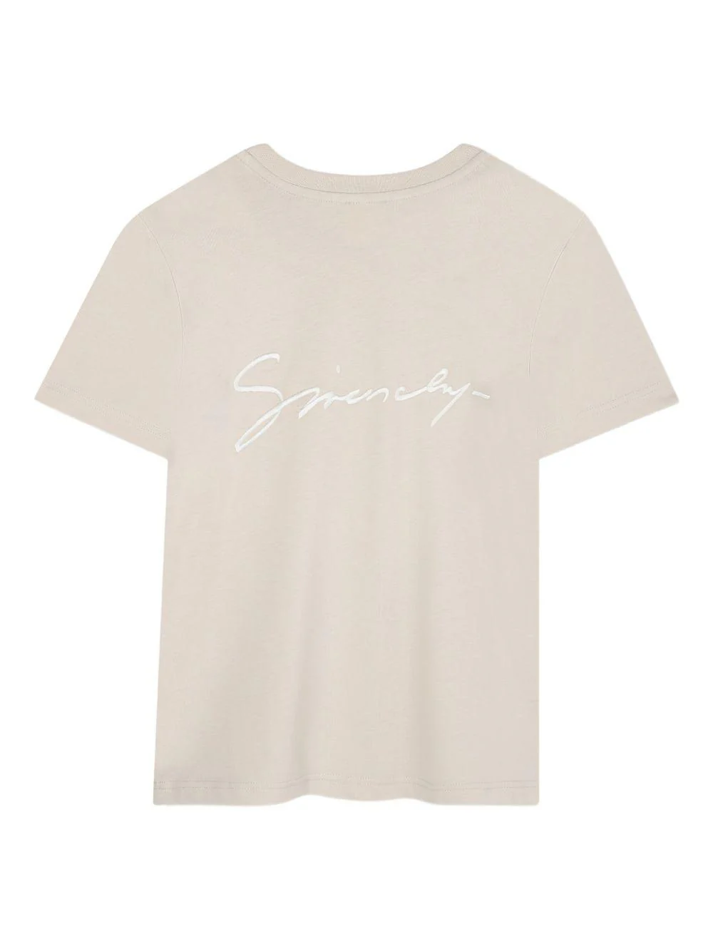 T-shirt per bambino Givenchy Kids beige con stampa logo - Image 2