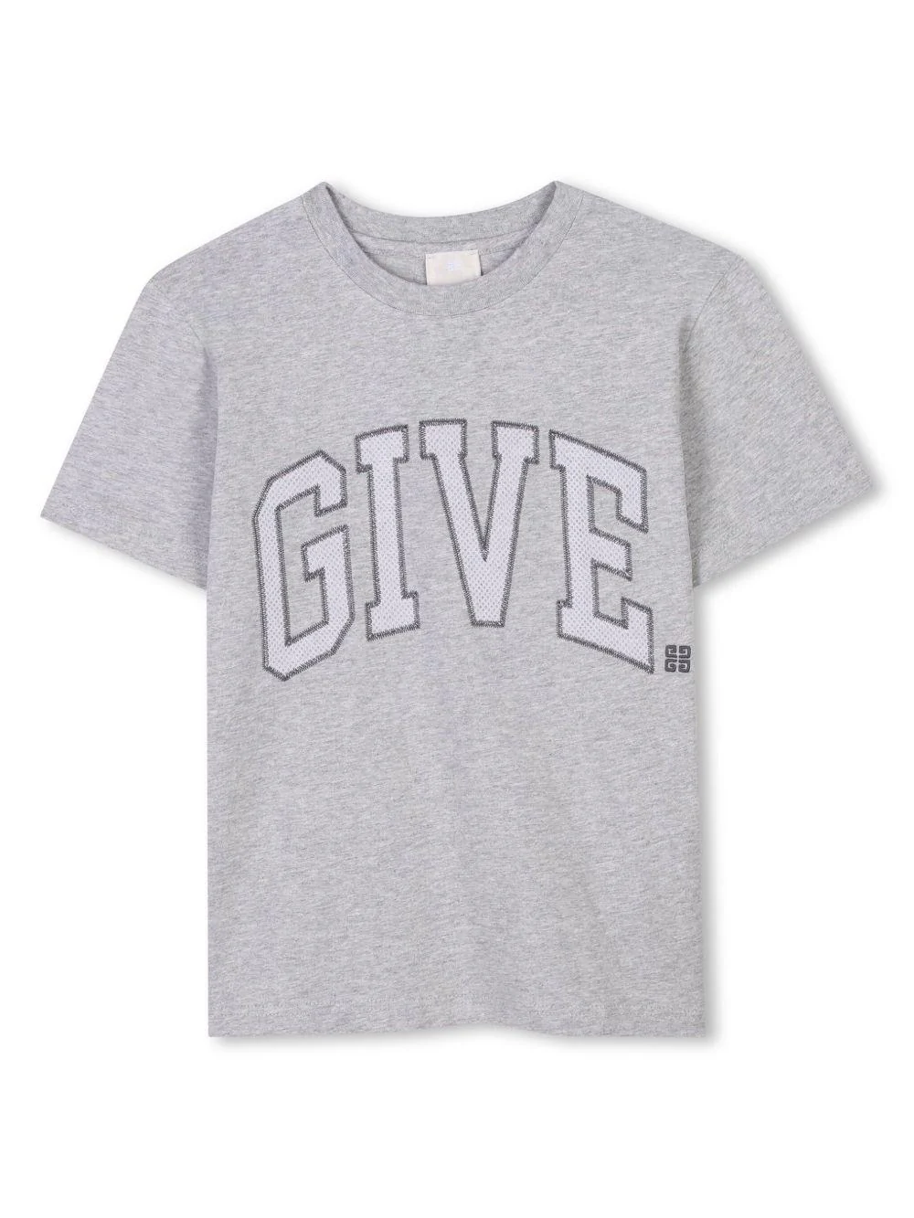 T-shirt per bambino Givenchy Kids grigio con stampa con logo