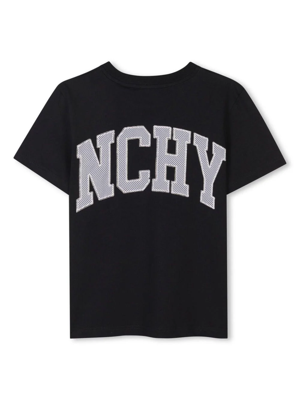 T-shirt per bambino Givenchy Kids nero con applicazione logo - Image 2