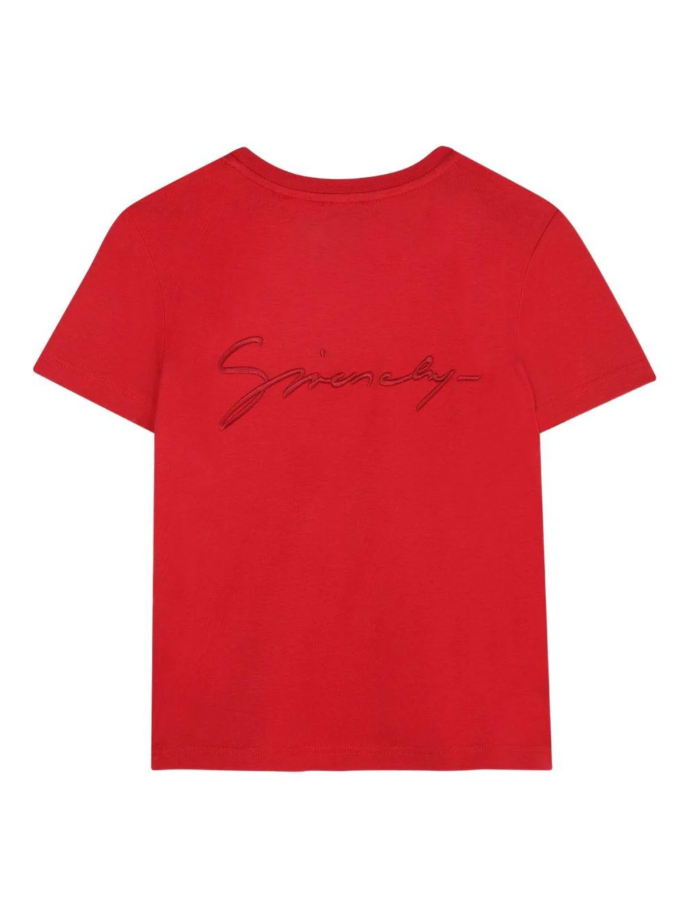 T-shirt per bambino Givenchy Kids rosso con stampa logo - Image 2
