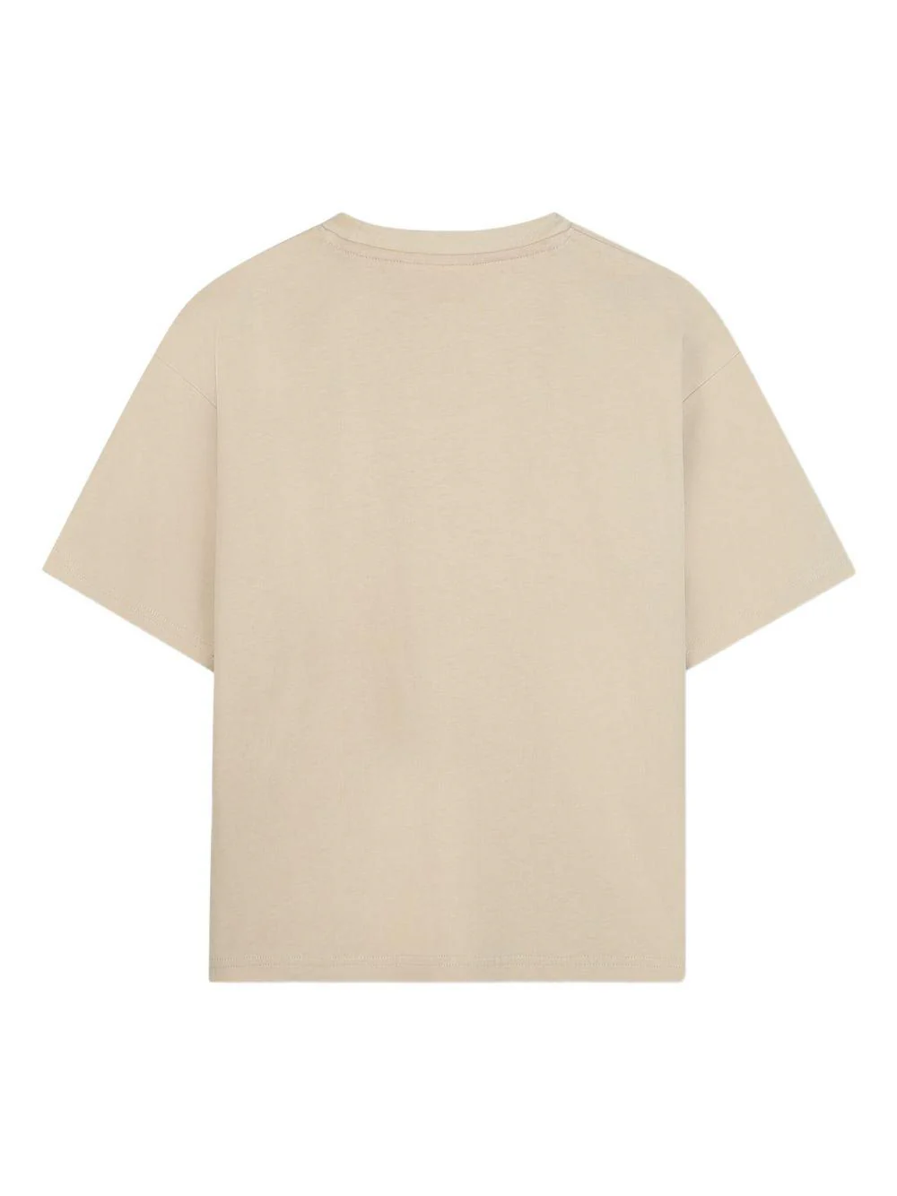 T-shirt per bambino Hugo Kids beige con applicazione logo - Image 2