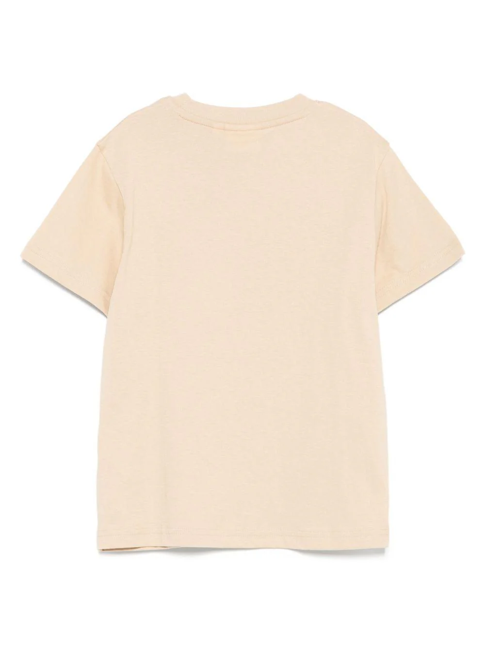 T-shirt per bambino Hugo Kids beige con logo sul davanti - Image 3