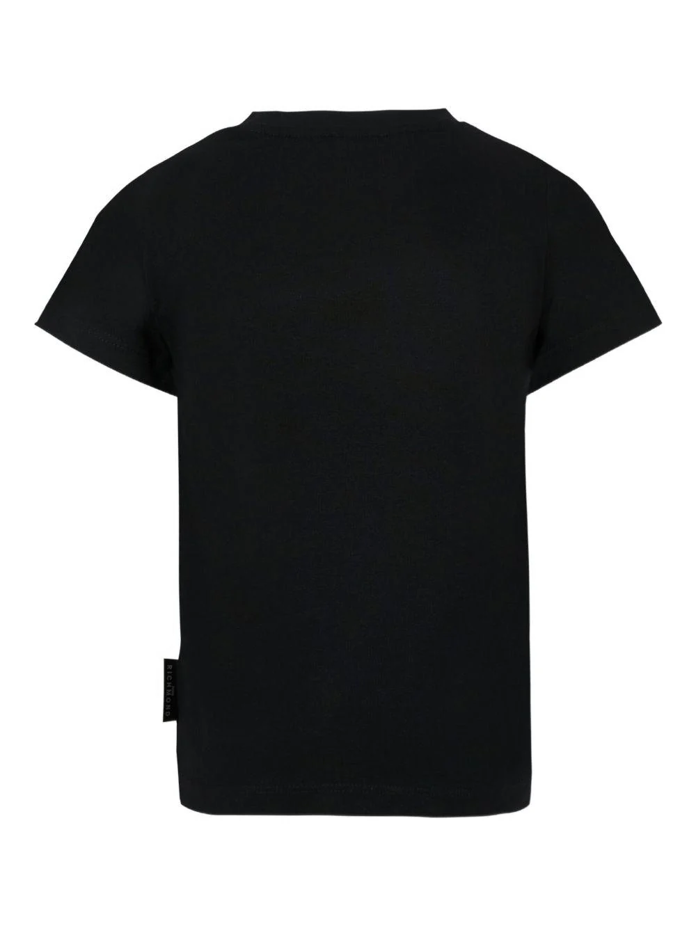 T-shirt per bambino John Richmond Junior nera con logo - Image 2