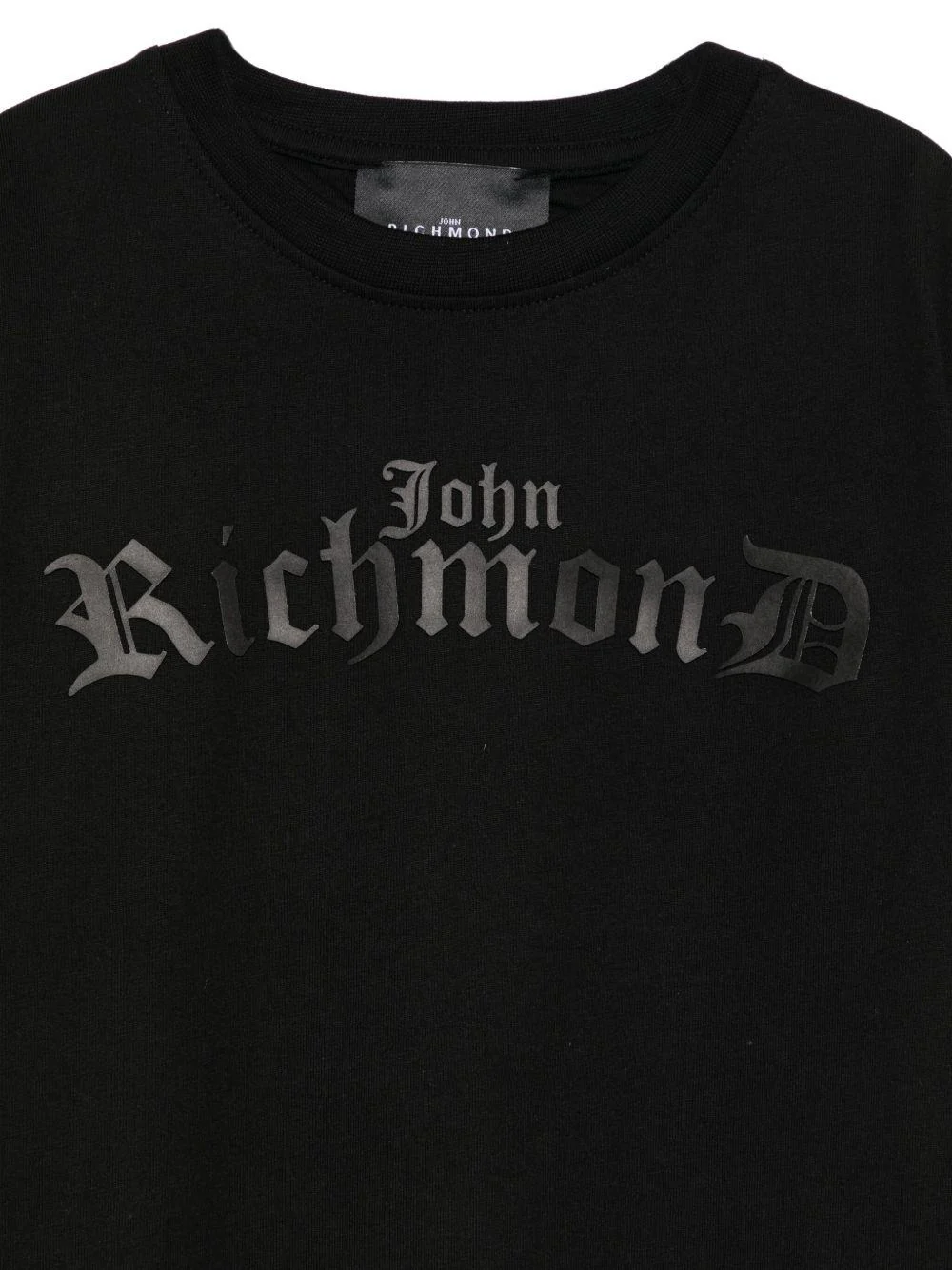 T-shirt per bambino John Richmond Junior nero con logo - Image 3