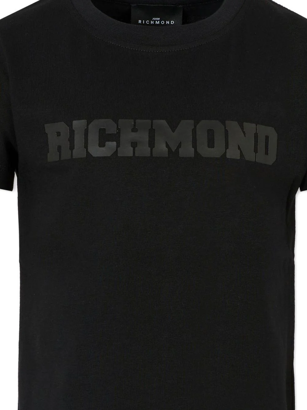 T-shirt per bambino John Richmond Junior nero con stampa logo - Image 3