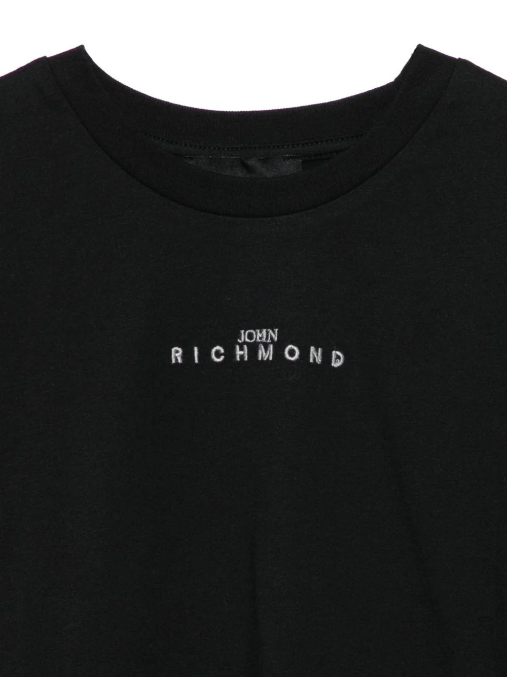 T-shirt per bambino John Richmond Junior nero con stampa sul retro - Image 3