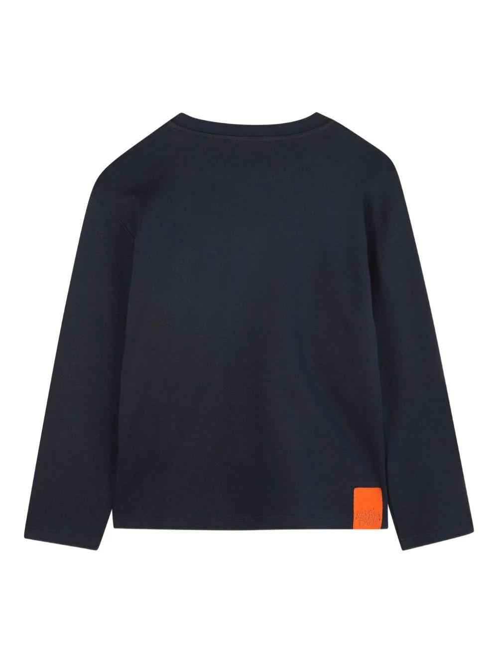 T-shirt per bambino Kenzo Kids blu a maniche lunghe con logo - Image 2