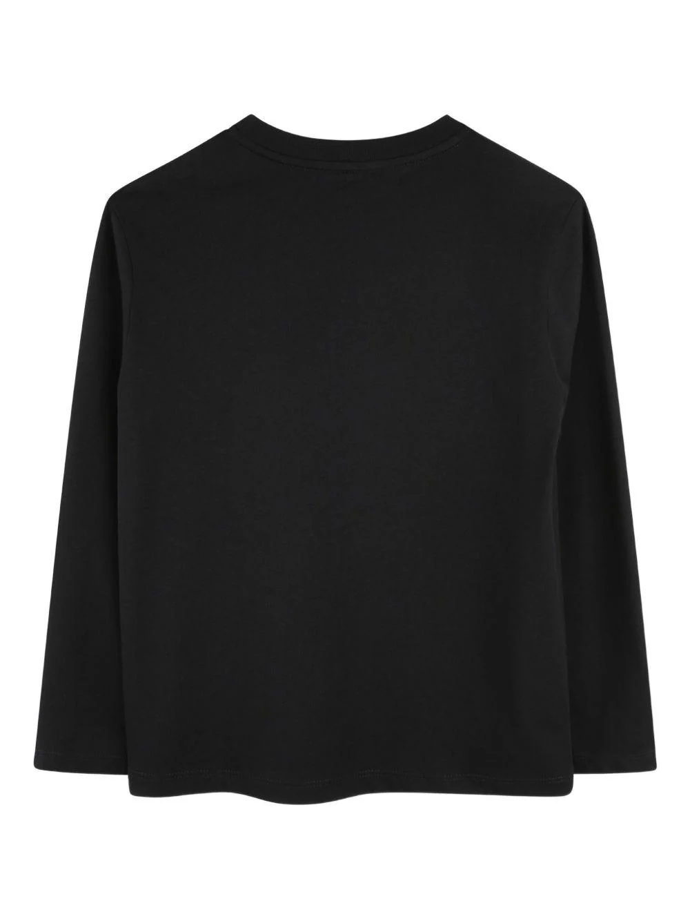 T-shirt per bambino Lanvin Enfant nero con logo ricamato - Image 2