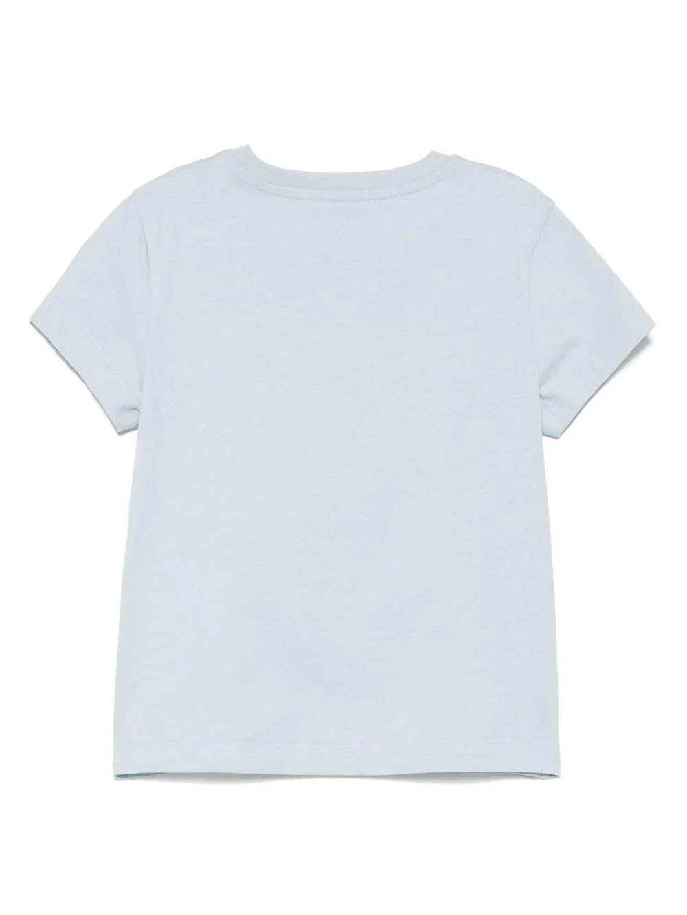 T-shirt per bambino Moncler Enfant azzurro in cotone con logo - Image 3
