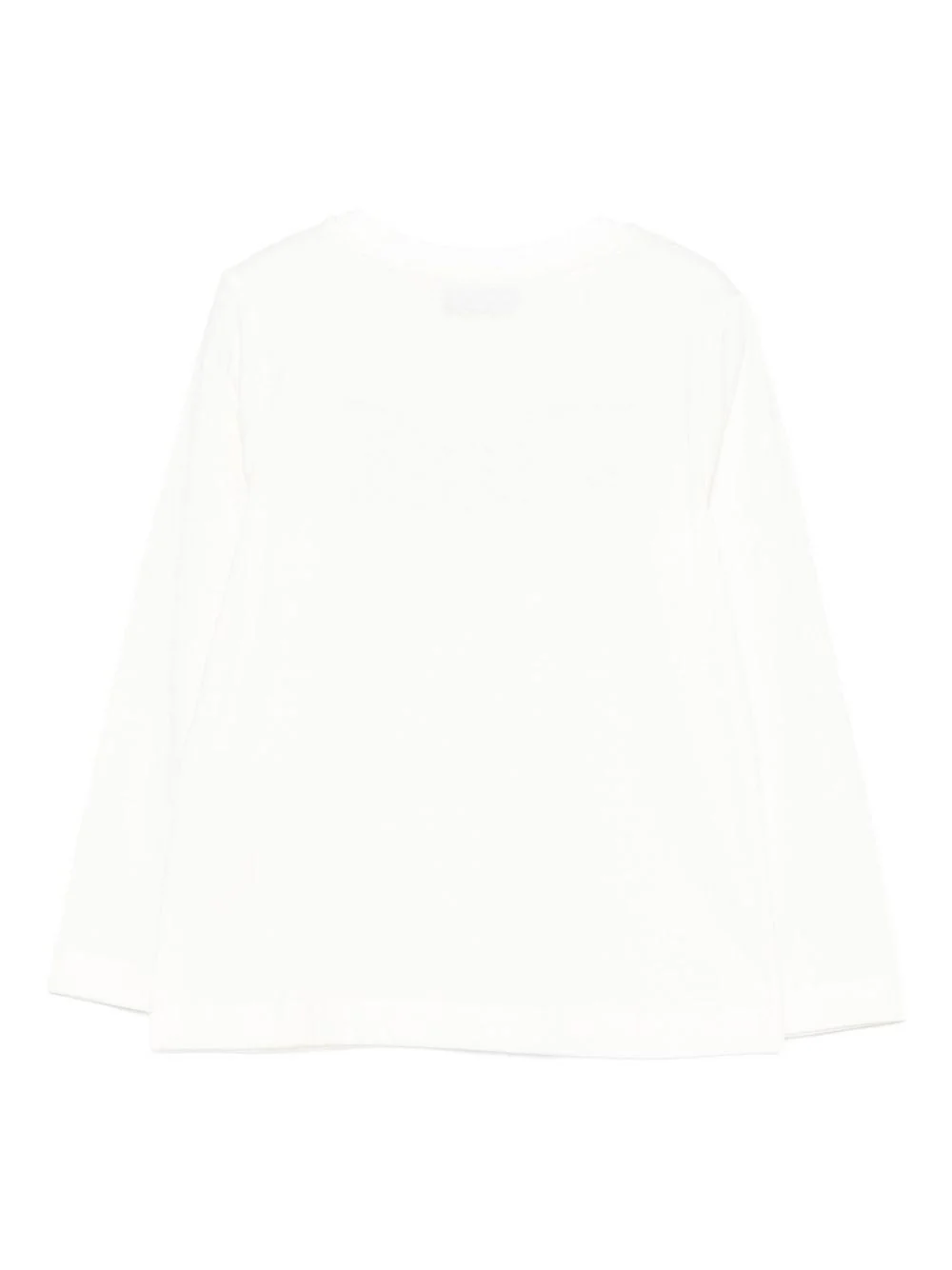 T-shirt per bambino Moschino Kids bianco con stampa logo - Image 3