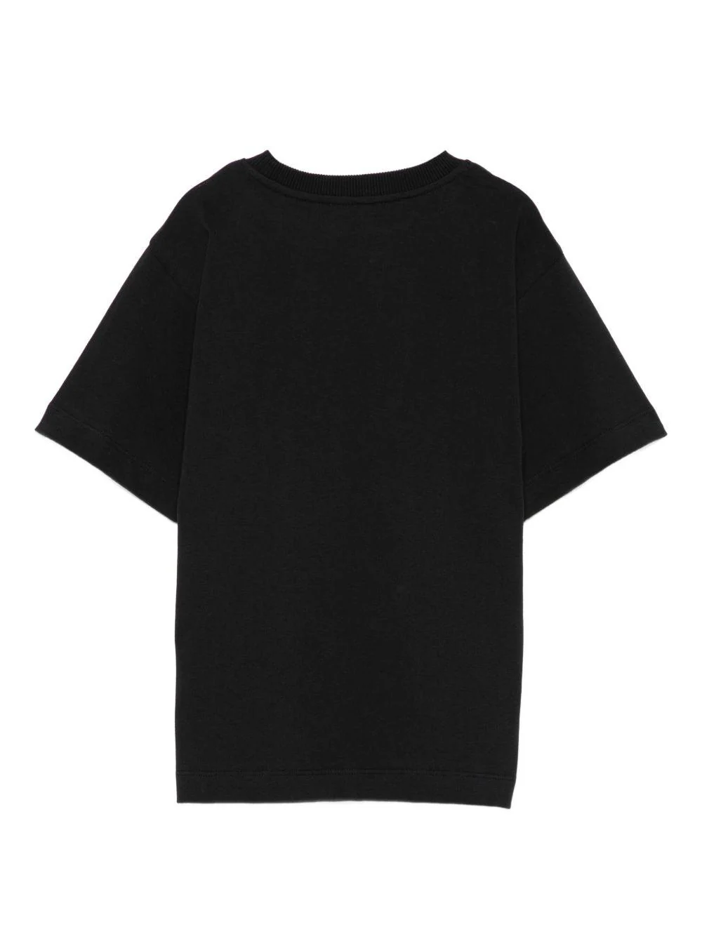 T-shirt per bambino Moschino Kids nero con stampa smiley - Image 3