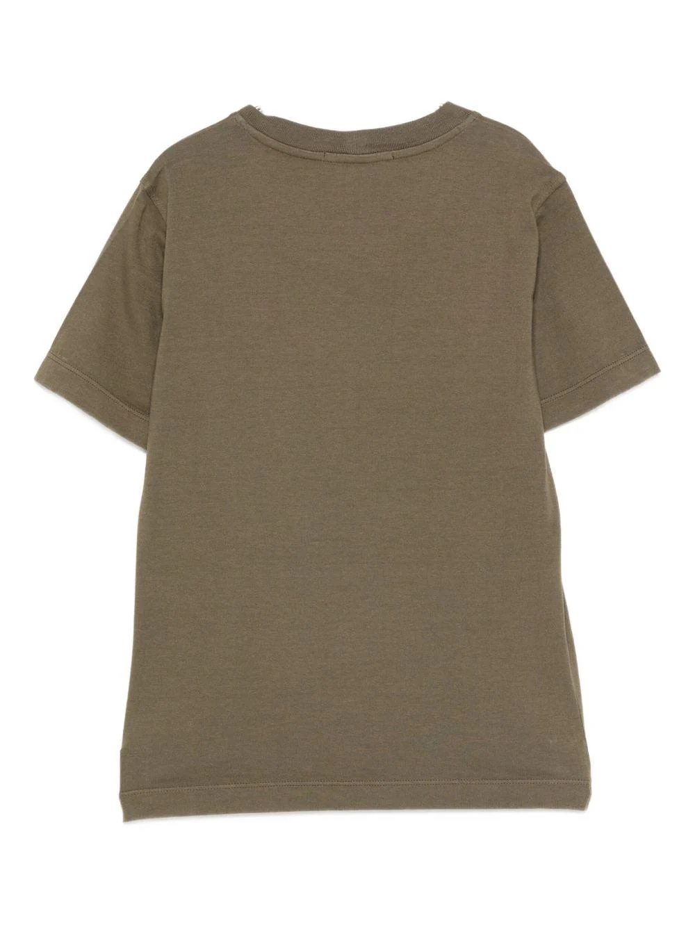 T-shirt per bambino Stone Island Junior verde con caratteristico logo sul davanti - Image 2