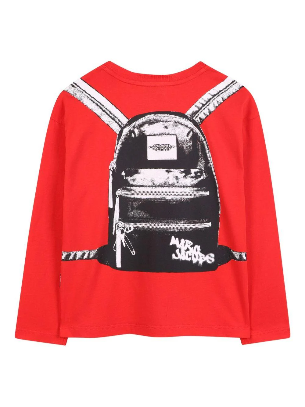 T-shirt per bambino The Marc Jacobs Kids rosso con stampa grafica sul retro - Image 2